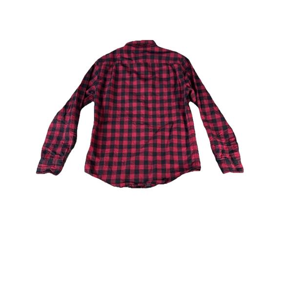 American Eagle Mens Small Classic Fit Check Long Sleeve Button Up T Shirt Cotton - Picture 5 of 9